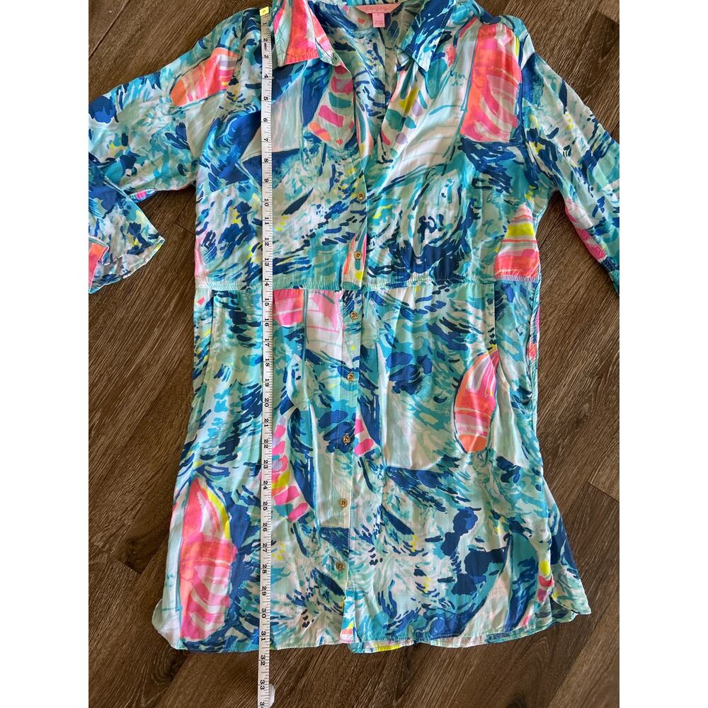 Lilly Pulitzer Resort-Ready Rayon Beach Dress, Size S, with Pockets. - Picture 6 of 10